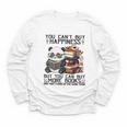 Teacher Bookworm Book Lover Panda Reading Book Librarian Tee Youth Long Sleeve Tee