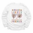 Teacher Summer Break Most Likely To Read Books All Summer Youth Long Sleeve Tee