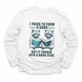 I Tried To Form Gang But It Turned Into A Book Club Raccoon Youth Long Sleeve Tee I Tried To Form Gang But It Turned Into A Book Club Raccoon Youth Long Sleeve Tee