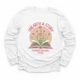 Unearth a Story 2026 Summer Reading Program Flowers Book Premium Tri-Blend Youth Long Sleeve Tee Unearth a Story 2026 Summer Reading Program Flowers Book Premium Tri-Blend Youth Long Sleeve Tee