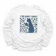 I Do What I Want Cat Reading Book Boho Flowers Vintage Youth Long Sleeve Tee I Do What I Want Cat Reading Book Boho Flowers Vintage Youth Long Sleeve Tee