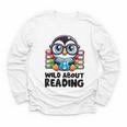 Wild About Reading Book Lover Penguin Youth Long Sleeve Tee