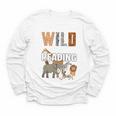 Wild About Reading Book Reader Book Nerd Book Reading Lover Premium Tri-Blend Youth Long Sleeve Tee