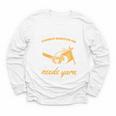 Woman Survives On Books Yarn Knitting Crochet Premium Tri-Blend Youth Long Sleeve Tee