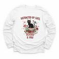 Women's Cat Books Romantic Floral Aesthetic Book Lover Cat Owner Youth Long Sleeve Tee Women's Cat Books Romantic Floral Aesthetic Book Lover Cat Owner Youth Long Sleeve Tee