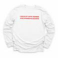 Women's I Really Love Books And Women's Rights Feminist Girls Women Youth Long Sleeve Tee