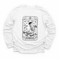 Writer Novelist Book Poetry Author Skeleton Tarot Card Youth Long Sleeve Tee