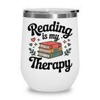 Reading Is My Therapy Tumblers