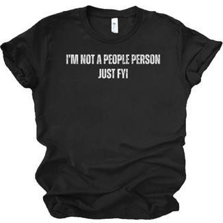 I'm Not a People Person Anti-Social Introvert Unisex Jersey T-Shirt - Raresse