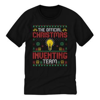 Christmas Inventing Team Inventing Introvert Xmas Unisex Cotton Ringer T-Shirt - Raresse