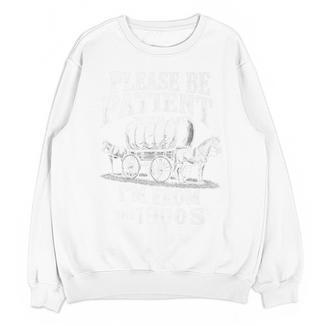Playful Pace Humor Please Be Patient I'm From The 1900s Premium Unisex Sweatshirt - Figerry