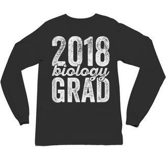2018 Biology Graduation Biologist Graduate Degree Unisex Long Sleeve T-Shirt - Best Gift Smart