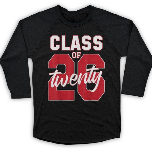 2 Sided Class Of 2026 Senior 2026 Graduation Baseball Raglan Shirt - Best Gift Smart