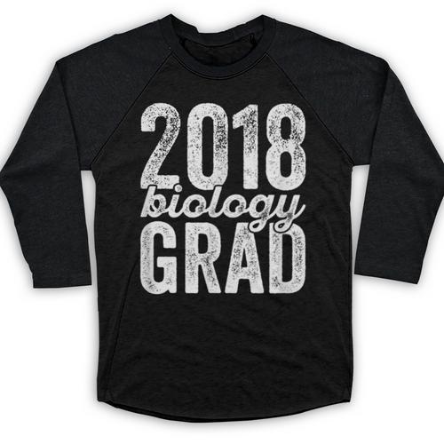 2018 Biology Graduation Biologist Graduate Degree Baseball Raglan Shirt - Best Gift Smart