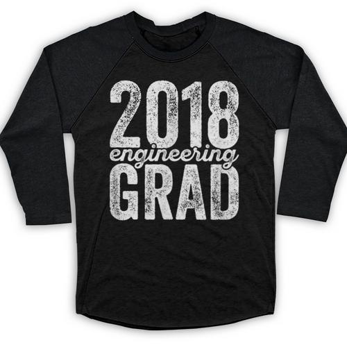 2018 Engineering Graduation Engineer Graduate Degree Baseball Raglan Shirt - Best Gift Smart