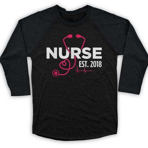 2018 Nursing School Graduation New Nurse Shirt Baseball Raglan Shirt - Best Gift Smart