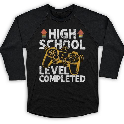 2019 High School Graduation Gamer Graduation Baseball Raglan Shirt - Best Gift Smart