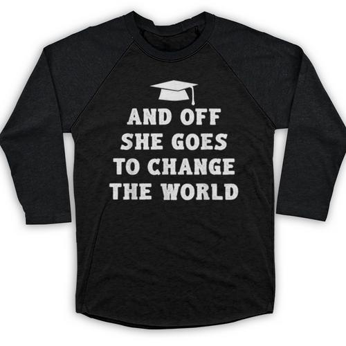 2019 Inspirational Graduation For Her Baseball Raglan Shirt - Best Gift Smart