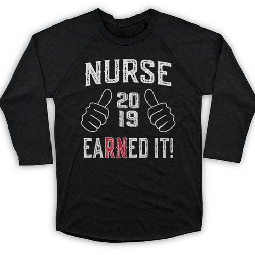 2019 Nurse RN Graduation Baseball Raglan Shirt - Best Gift Smart