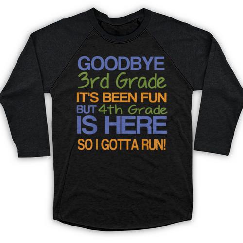 3rd Grade Graduation To 4th T-Shirt Kids Tee Fourth Baseball Raglan Shirt - Best Gift Smart