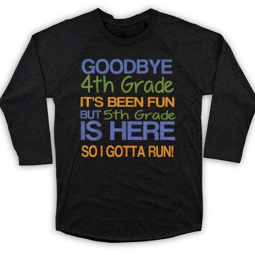 4th Grade Graduation To 5th T-Shirt Kids Tee Fifth Baseball Raglan Shirt - Best Gift Smart