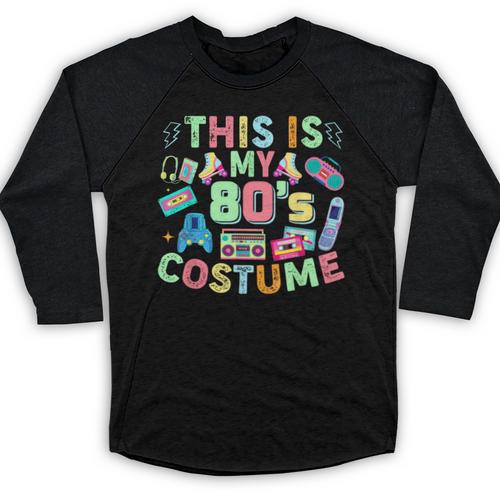This Is My 90s Costume Mixtape Era Outfits Nostalgia 1990s Baseball Raglan Shirt - Figerry