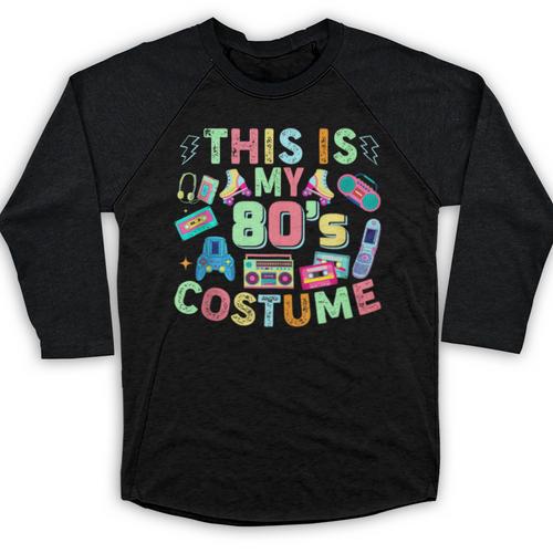This Is My 90s Costume Mixtape Era Outfits Nostalgia 1990s Baseball Raglan Shirt - Figerry