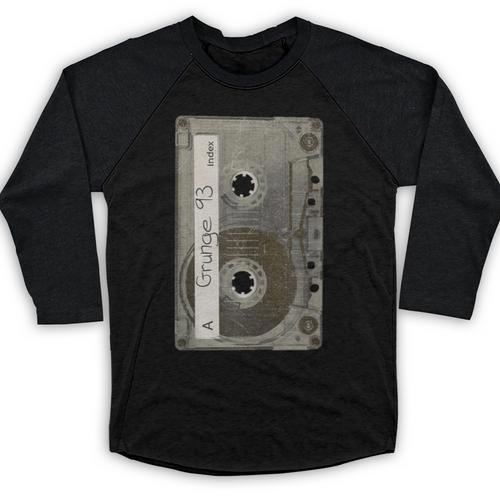 90s MUSIC NOSTALGIA GRAPHIC Baseball Raglan Shirt - Figerry