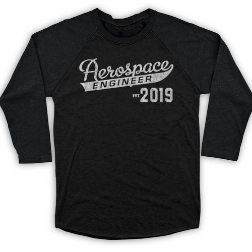Aerospace Engineer 2019 Graduation Baseball Raglan Shirt - Best Gift Smart