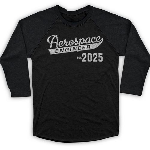 Aerospace Engineer Graduation 2025 Engineering Graduate Baseball Raglan Shirt - Best Gift Smart