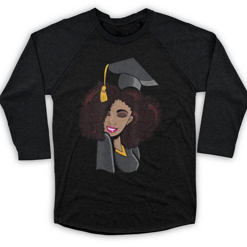 African Woman Educated Graduation 2019 Proud Baseball Raglan Shirt - Best Gift Smart