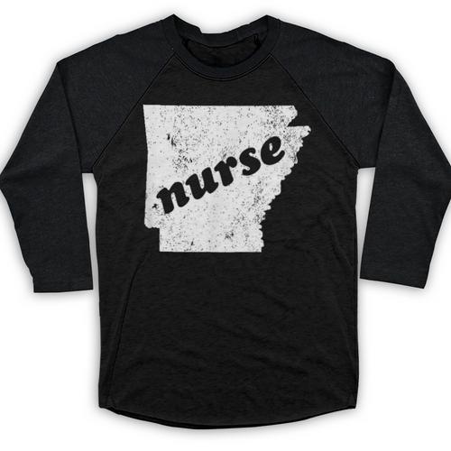 Arkansas Nursing Nurse Graduation Baseball Raglan Shirt - Best Gift Smart