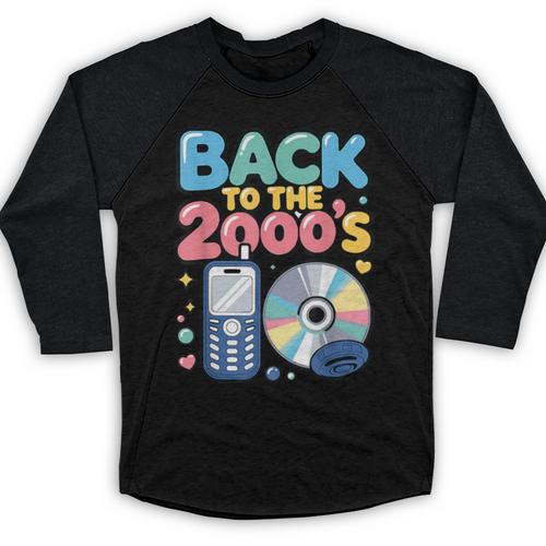 Back To The 2000s Retro Nostalgia Baseball Raglan Shirt - Figerry