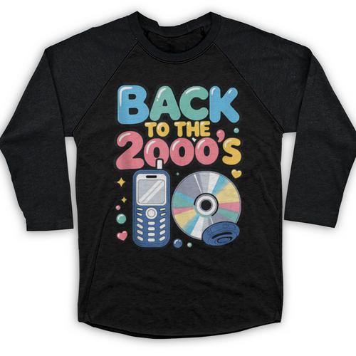 Back To The 2000s Retro Nostalgia Baseball Raglan Shirt - Figerry