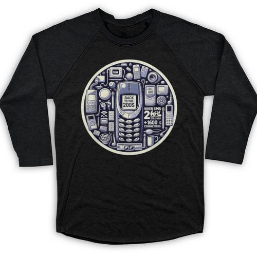 Back To The 2000s Tech Nostalgia Baseball Raglan Shirt - Figerry
