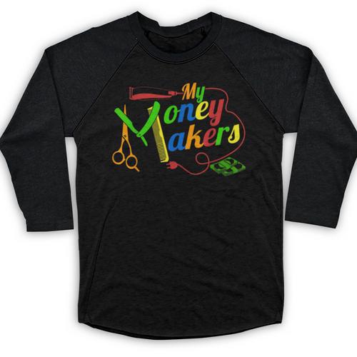Barbering Tools Barber School Graduation Gear T-Shirt Baseball Raglan Shirt - Best Gift Smart