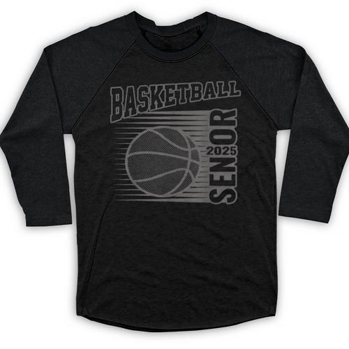 Basketball Senior For Boys &Girls Class 2025 Graduation Baseball Raglan Shirt - Best Gift Smart