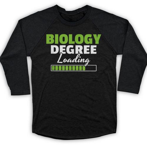 Biology Degree Loading Graduation Student Teacher Biologist Baseball Raglan Shirt - Best Gift Smart