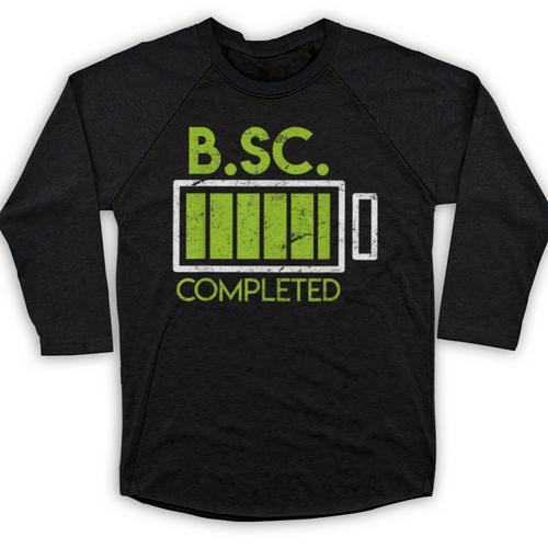 Bsc Completed Bachelor Of Science Graduation 2025 Baseball Raglan Shirt - Best Gift Smart