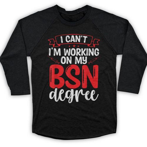 BSN Nurse Graduation Essentials BSN Nursing School Student Baseball Raglan Shirt - Best Gift Smart