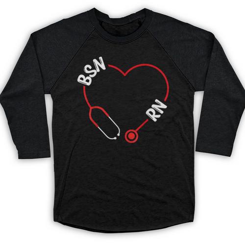 BSN RN Nurse Graduation Nursing Essentials BSN Nurses Baseball Raglan Shirt - Best Gift Smart
