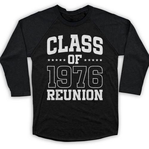 Class Of 1976 Reunion 50 Years Alumni Graduation High School Baseball Raglan Shirt - Best Gift Smart