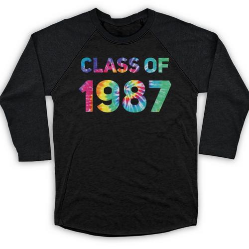 Class Of 1987 School Reunion College Highschool Graduation Baseball Raglan Shirt - Best Gift Smart