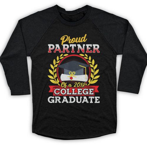 Class Of 2018 Graduation Tshirt For Partner Of Graduate Baseball Raglan Shirt - Best Gift Smart