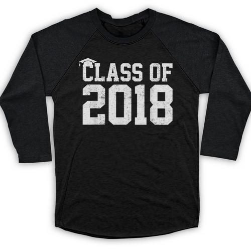 Class Of 2018 Graduation Senior High School College Baseball Raglan Shirt - Best Gift Smart