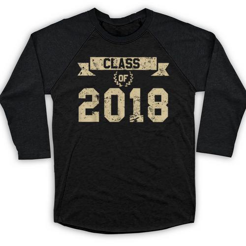 Class Of 2018 T-Shirt For 2018 Graduation Seniors Baseball Raglan Shirt - Best Gift Smart