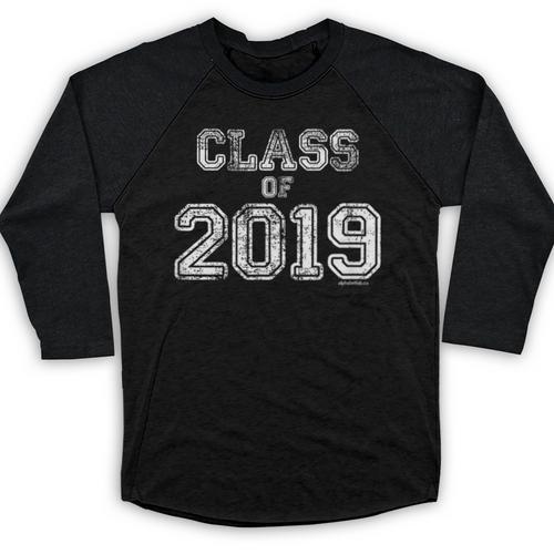 Class Of 2019 Graduation For Him Her Senior Class Baseball Raglan Shirt - Best Gift Smart