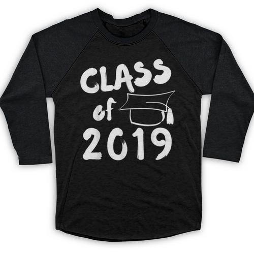 Class Of 2019 Graduation Shirt Baseball Raglan Shirt - Best Gift Smart