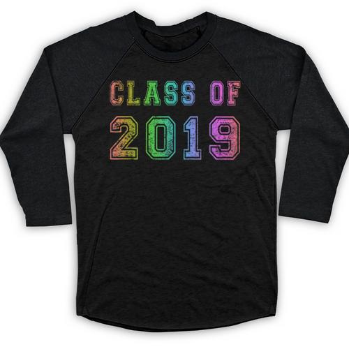 Class Of 2019 High School Graduation Date Graduate Baseball Raglan Shirt - Best Gift Smart