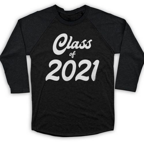 Class Of 2021 Graduation School Spirit Her Senior Class Baseball Raglan Shirt - Best Gift Smart